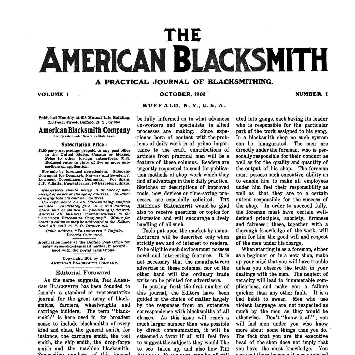 American Blacksmith Vol. 1 T-Shirt