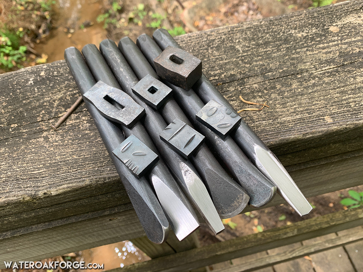 Blacksmith Punch, Chisel and Fuller Set, 6pcs.