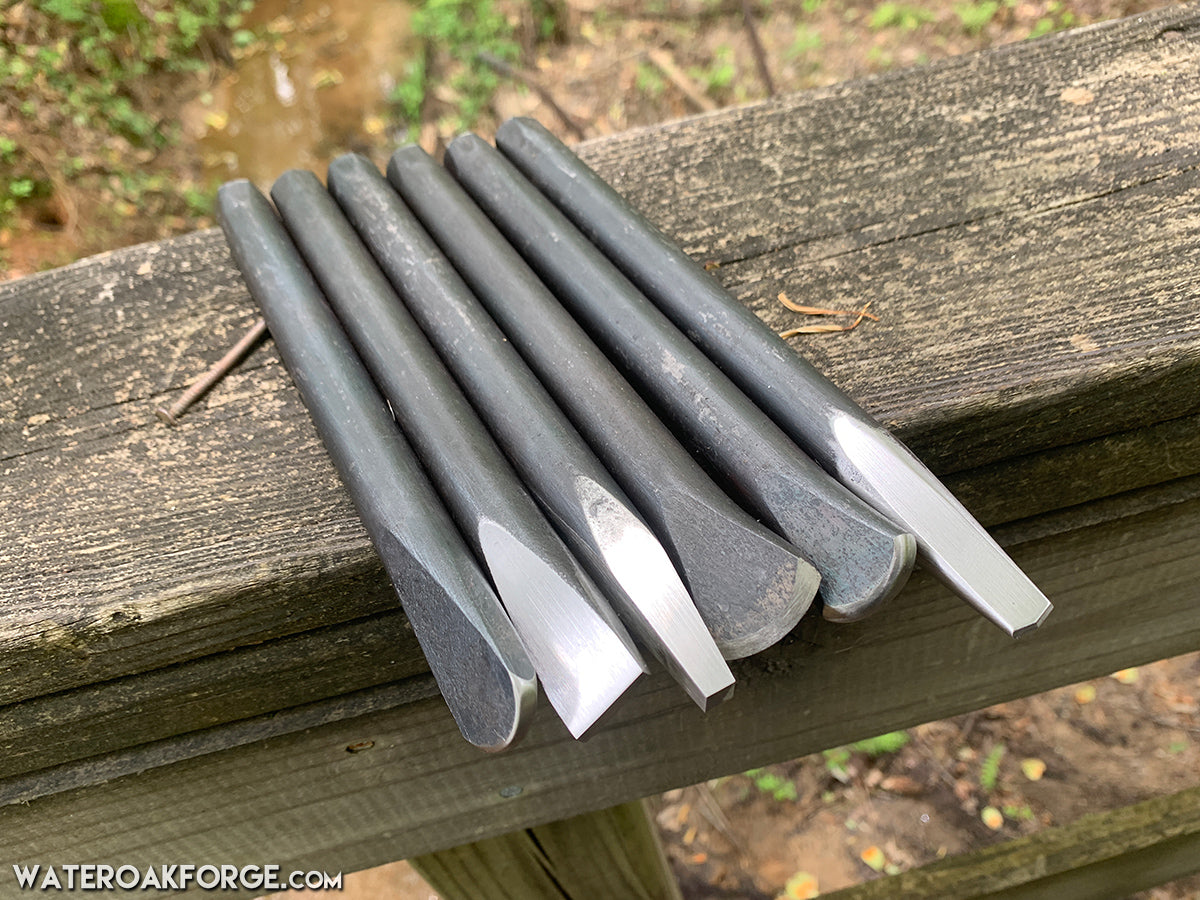 Blacksmith Punch, Chisel and Fuller Set, 6pcs.